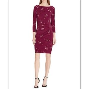 Ralph Lauren Victorina Ruched Jersey Dress 2P NWT!
